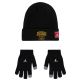 Jordan Kids JDB 23 Jersey Beanie and Gloves 2Piece Set "Black-Gold"