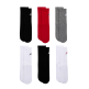 Jordan Kids JDB Everyday Essentials Crew 6 PPack Socks "Gym Red"