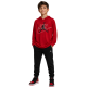 Jordan KIDS JUMPMAN AIR long-sleeved hooded t-shirt "Gym Red"