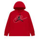Jordan KIDS JUMPMAN AIR long-sleeved hooded t-shirt "Gym Red"