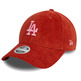 Neu Era MLB Frau LA Dodgers Cord 9FORTY Einstellbare Kappe "Red"