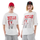 New Era NBA BB Chicago Bulls Script Graphic Oversized T-Shirt "White "