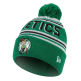 New Era NBA Boston Celtics Knit EG Wordmark Beanie Pom-pom
