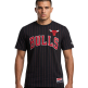 New Era NBA Chicago Bulls Throwback H1 Pinstriped SS Tee