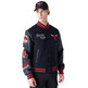 New era NBA Chicago Bulls Patch Varsity Jacket "Black"