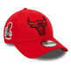 Neu Era NBA Chicago Bulls Seitenaufnäher 9FORTY Einstellbare Kappe