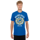 New Era NBA Golden State Warriors Laurel Crest Flocking T-shirt "Blue"