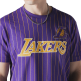 New Era NBA L.A Lakers Throwback H1 Pinstriped SS Tee