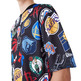 Neues Era NBA Logo Team Alle Over Print Mesh Oversized T-Shirt