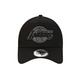 Neu Era NBA Los Angeles Lakers Schwarz auf Schwarz 9FORTY A-Frame Trucker