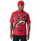 Neu Era NBA Miami Heat Large Wordmark Oversized T-Shirt