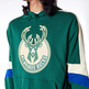 Neu Era NBA Milwaukee Bucks Farbe Block Pullover Hoodie "Dark Green"