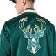 Neu Era NBA Milwaukee Bucks Satin Bomberjacke "Dark Green"