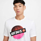 Nike T-Shirt Dri Fit Basket einfach machen "Weiß"