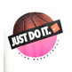 Nike T-Shirt Dri Fit Basket einfach machen "Weiß"