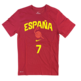 Nike Camiseta España Basket # 7 ALDAMA # "Gym Red/Yellow"