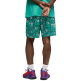 Puma Basketball Flagrant Foul AOP 6" Shorts "Vibrant Green-AOP"