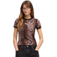 Puma Camiseta ESS GRAPHICS LEO LUXE Bedazzled Slim "Black"