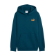 Puma ESS LOGO LAB Brand Back Graphic Hoodie FL B "Midnight Petrol"