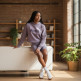 Puma Girls ESS Logo Cropped Hoodie G "Pale Plum"
