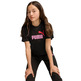 Puma Mädchen Logo gekropft Tee "Schwarz"