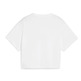 Puma Mädchen Logo gekropft Tee "Weiß"