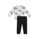Puma MINICATS SUPER PUMA AOP Crew SET FL INF "White Glow Heather"