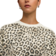 Puma T7 LEO LUXE AOP Over-Oversized Crew TR "Alpine Snow-Ice Coffee"