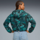 Puma W WOVEN JACKET - AOP "Green Terrain"