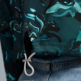 Puma W WOVEN JACKET - AOP "Green Terrain"
