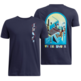 UA Boys´ UA Portal Logo Short Sleeve "Midnight Navy-Ether Blue"